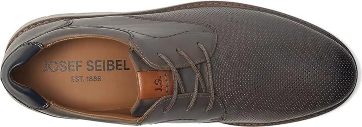 Josef Seibel Stuart 02 Men's Lace Up Wing Tip Shoes Granit-Combi : EU 44 (US Men's 10.5) M, Full Grain leather - Image 2