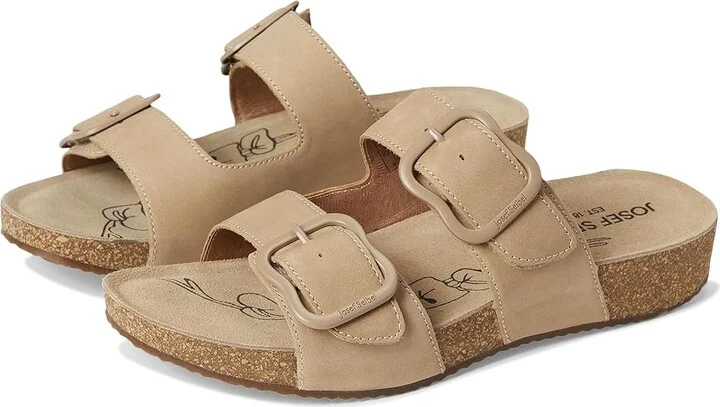 Josef Seibel Tonga 64 Women's Sandals Beige : EU 41 (US Women's 10-10.5) M, Leather/Rubber