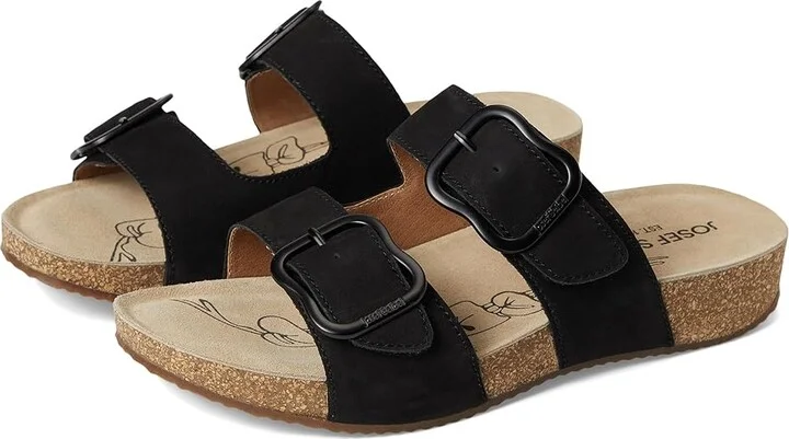 Josef Seibel Tonga 64 Women's Sandals Black : EU 36 (US Women's 5-5.5) M, Leather/Rubber