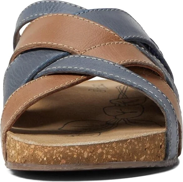 Josef Seibel Tonga 74 Women's Flat Shoes Jeans/Kombi Belluno : EU 39 (US Women's 8-8.5) M, Leather - Image 2