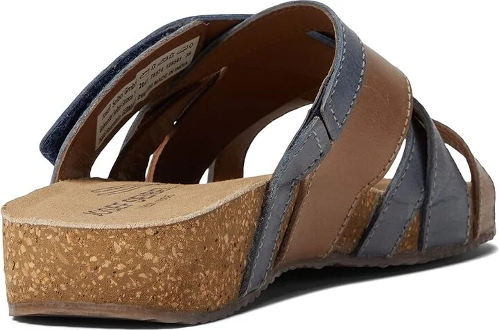 Josef Seibel Tonga 74 Women's Flat Shoes Jeans/Kombi Belluno : EU 39 (US Women's 8-8.5) M, Leather - Image 4