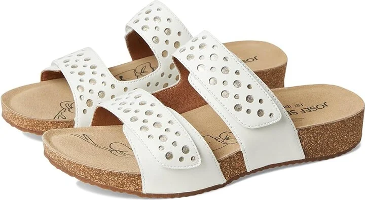 Josef Seibel Tonga 86 Women's Sandals White : EU 40 (US Women's 9-9.5) M, Leather
