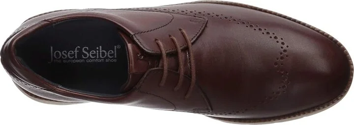 Josef Seibel Tyler 33 Men's Lace up casual Shoes Cognac : EU 41 (US Men's 7.5-8) M, Leather - Image 3