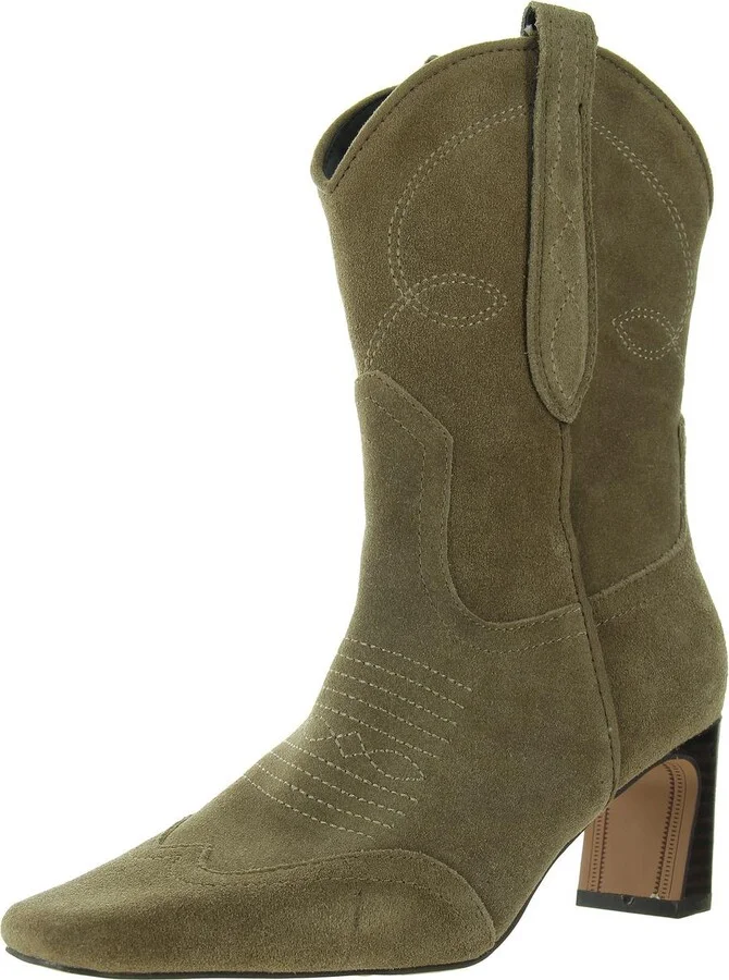 JOSEFINE Womens Embroidered Leather Cowboy, Western Boots
