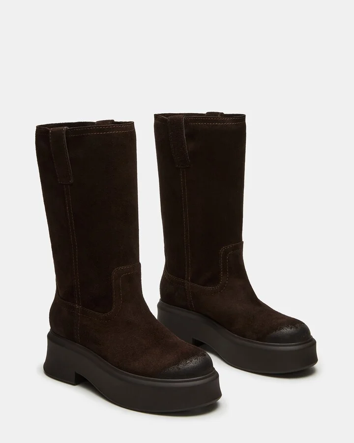 Joselyn Chocolate Brown Suede - Image 2