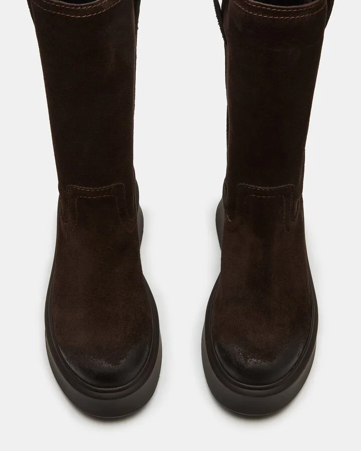 Joselyn Chocolate Brown Suede - Image 4