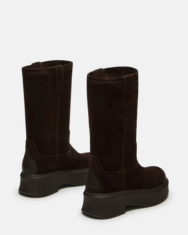 Joselyn Chocolate Brown Suede - Image 5