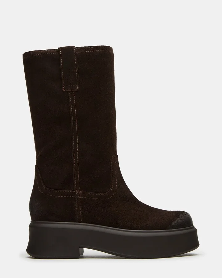 Joselyn Chocolate Brown Suede