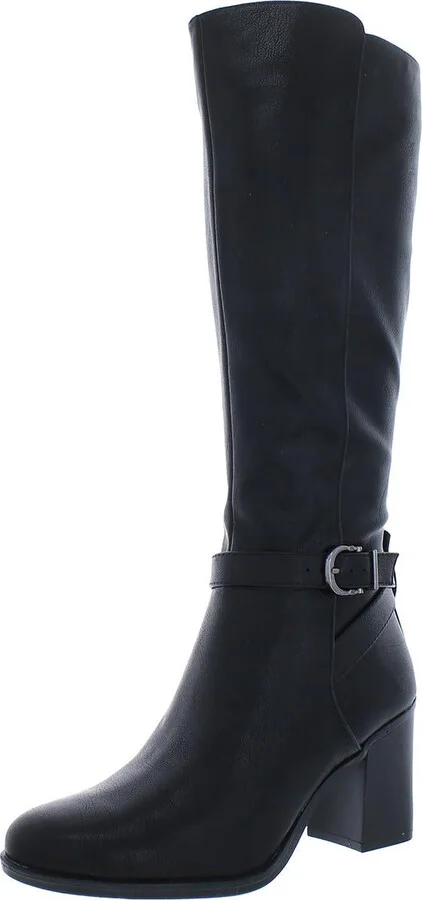Joslynn Womens Faux Leather Knee-High Boots