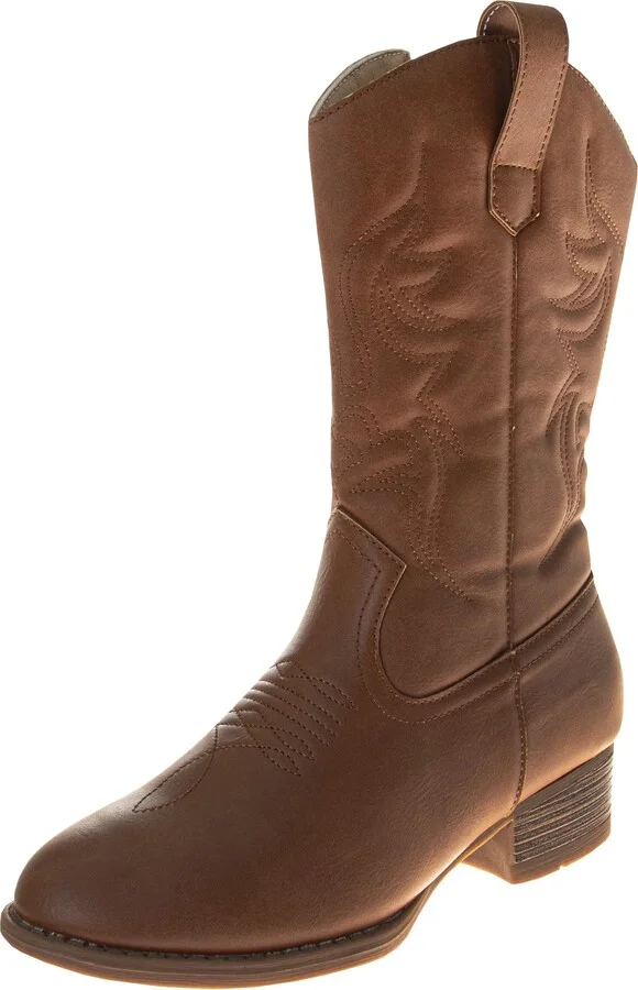 Josmo Women Cowboy Boots-Womans Cowgirl Calf High Western Footwear