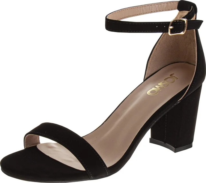 Josmo Women’s Platform Open Toe Chunky Heels Comfy Block Heeled Sandals Strappy 3.5 Inch Dress High