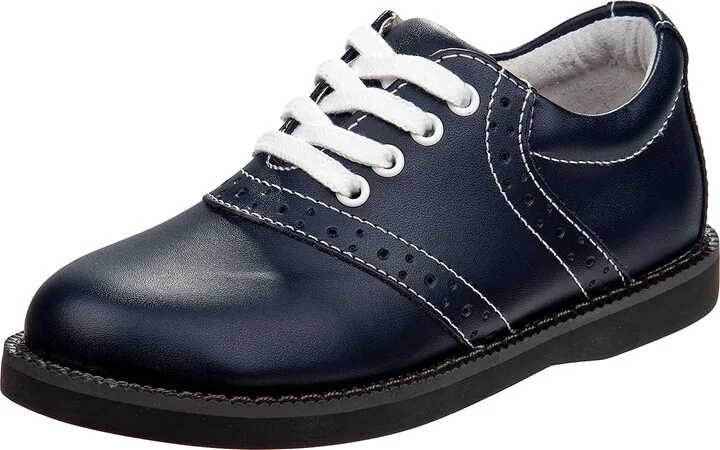 Josmo Womens Cheer Oxford Saddle Uniform School Leather Shoes