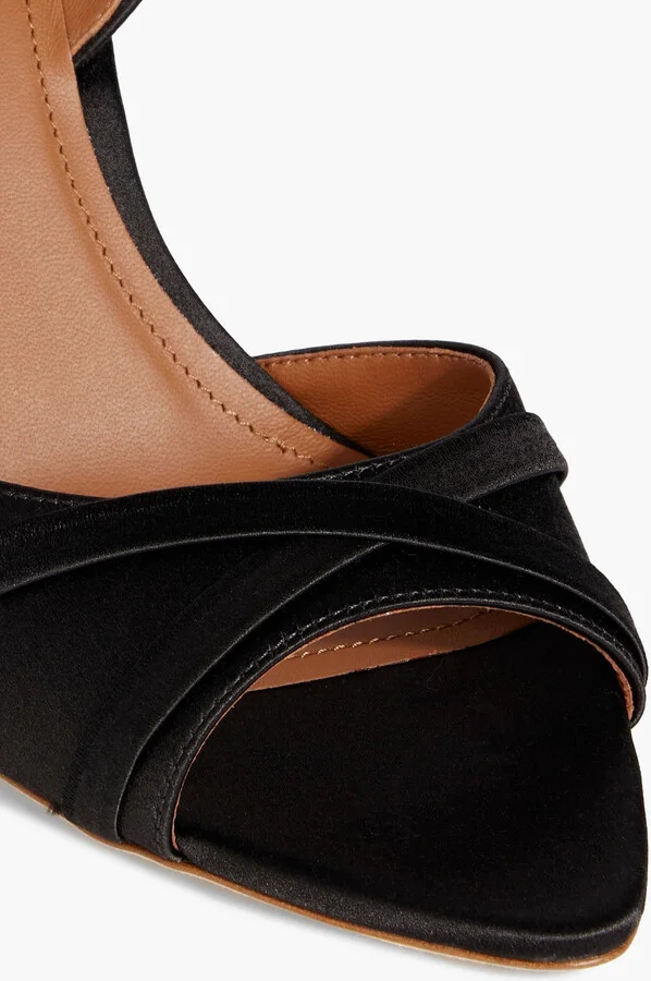 Joss 90 satin slingback sandals - Image 4