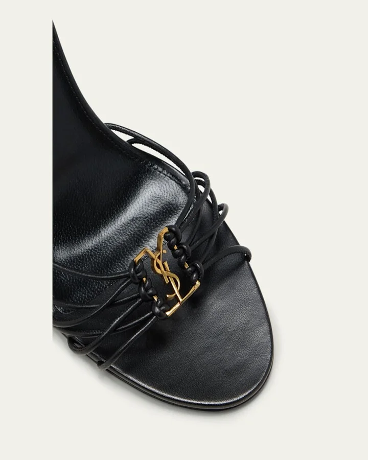 Jota Strappy YSL Ankle-Wrap Sandals - Image 7