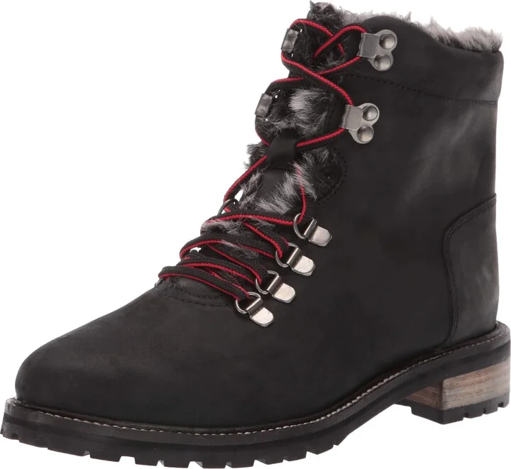 Joules Women's Ashwood Hiking Boot black 3 Medium UK (5 US)