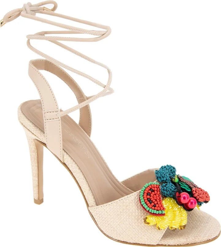Journe Ankle Wrap Sandal
