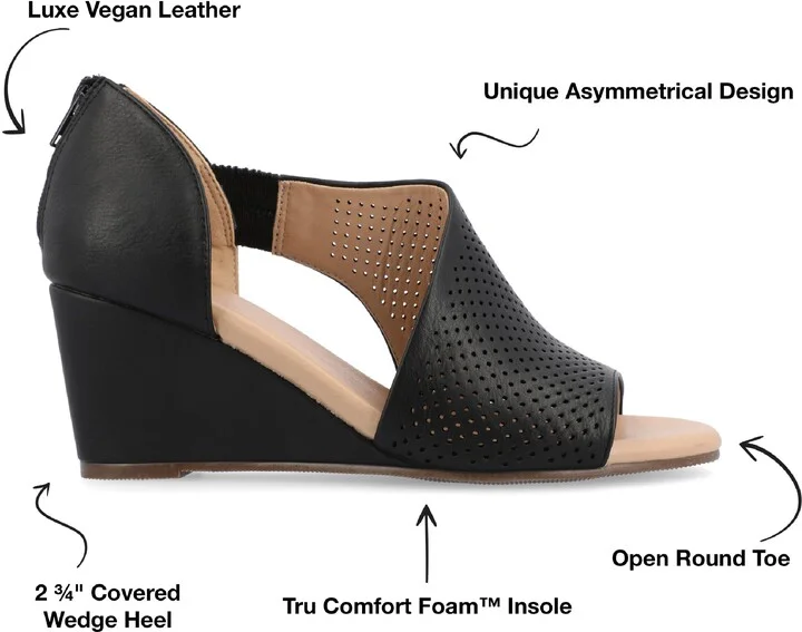 JOURNEE Aretha d'Orsay Wedge Sandal - Image 8