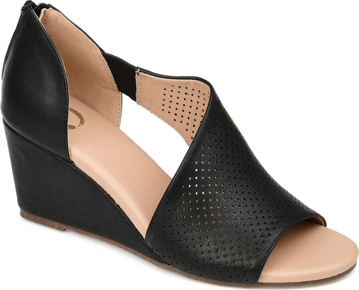 JOURNEE Aretha d'Orsay Wedge Sandal