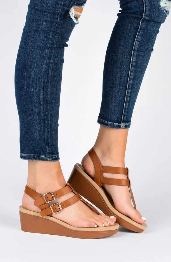 JOURNEE Bianca Wedge Sandal - Image 8