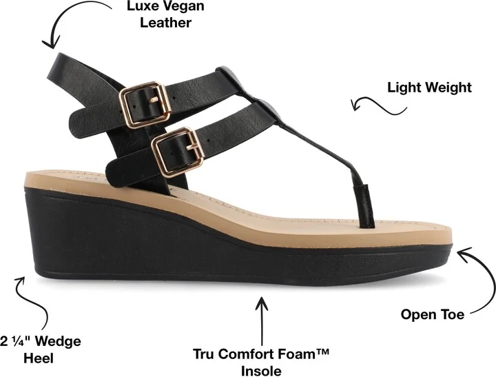 JOURNEE Bianca Wedge Sandal - Image 10