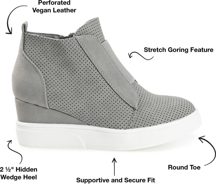 JOURNEE Clara Wedge Sneaker - Image 8