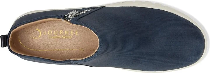 Journee Collection Alita Women's Shoes Navy : 7.5 M, Faux Leather - Image 2