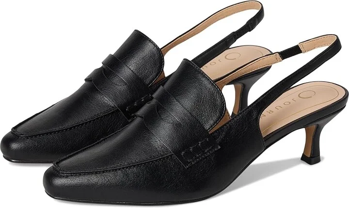 Journee Collection Amory Women's Shoes Black : 10 W, Faux Leather