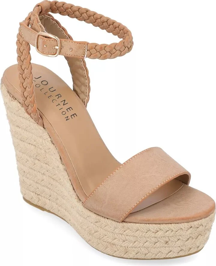 Journee Collection Andiah Espadrille Wedge Sandal
