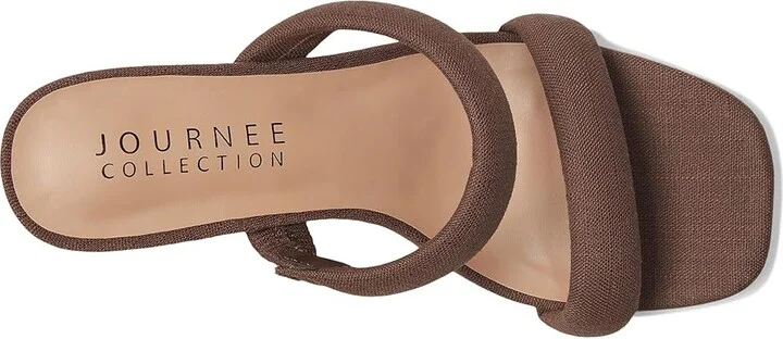 Journee Collection Aniko Women's Dress Sandals Brown : 8 M - Image 2