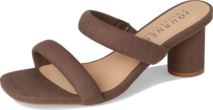 Journee Collection Aniko Women's Dress Sandals Brown : 8 M - Image 5