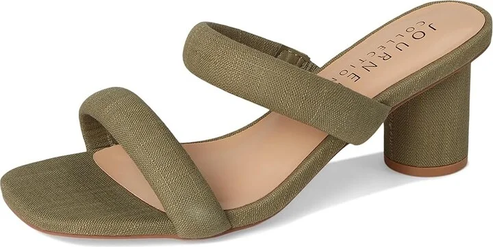 Journee Collection Aniko Women's Dress Sandals Green : 5.5 M - Image 5