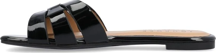 Journee Collection Arrina Women's Sandals Black : 7 M, Synthetic - Image 5