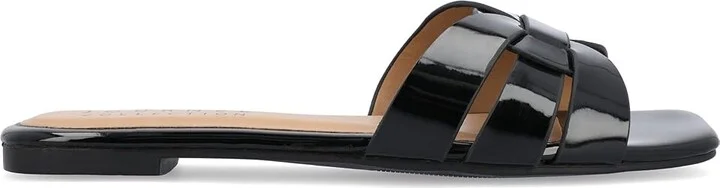 Journee Collection Arrina Women's Sandals Black : 7 M, Synthetic - Image 6