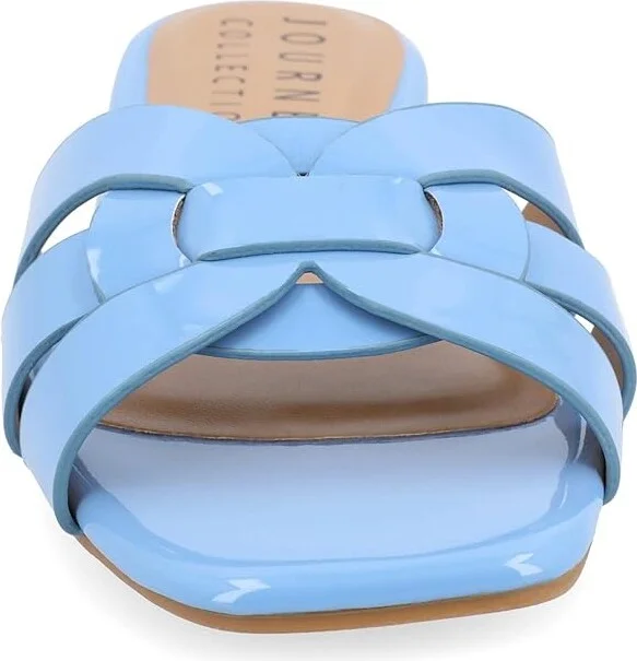 Journee Collection Arrina Women's Sandals Blue : 7.5 M, Synthetic - Image 2