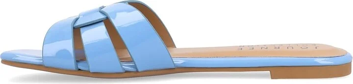 Journee Collection Arrina Women's Sandals Blue : 7.5 M, Synthetic - Image 3