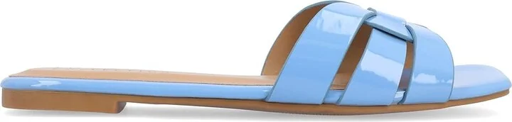 Journee Collection Arrina Women's Sandals Blue : 7.5 M, Synthetic - Image 4