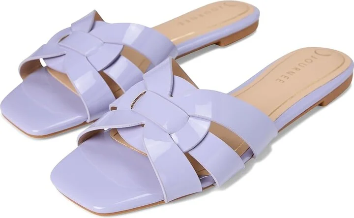 Journee Collection Arrina Women's Sandals Lilac : 6.5 W, Synthetic - Image 7
