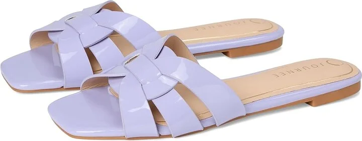 Journee Collection Arrina Women's Sandals Lilac : 6.5 W, Synthetic