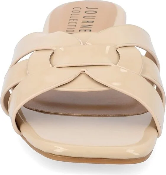 Journee Collection Arrina Women's Sandals Nude : 6.5 M, Synthetic - Image 3
