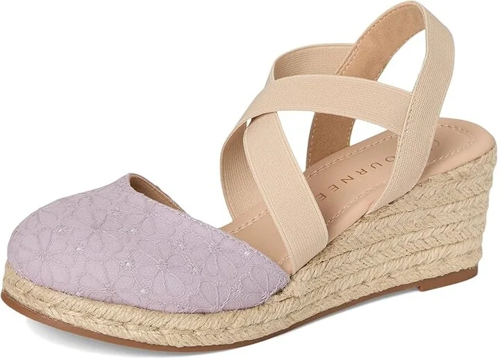 Journee Collection Ashlee Women's Wedge Shoes Lilac : 7.5 M, Synthetic - Image 5
