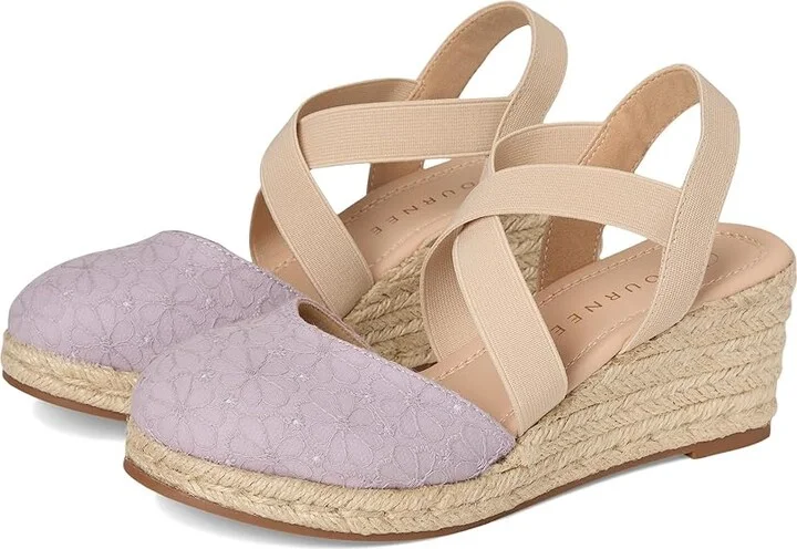 Journee Collection Ashlee Women's Wedge Shoes Lilac : 7.5 M, Synthetic