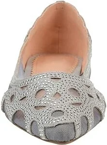 Journee Collection Batavia Flat Women's Shoes Grey : 8.5 M, Mesh/Synthetic - Image 5