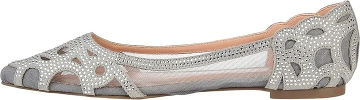 Journee Collection Batavia Flat Women's Shoes Grey : 8.5 M, Mesh/Synthetic - Image 6