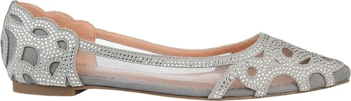 Journee Collection Batavia Flat Women's Shoes Grey : 8.5 M, Mesh/Synthetic - Image 7