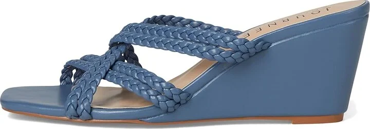 Journee Collection Baylen Women's Wedge Shoes Blue : 10 M - Image 6