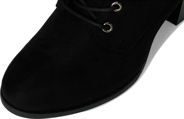 Journee Collection Baylor Bootie Women's Boots Black : 8 W, Suede - Image 2