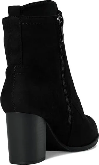 Journee Collection Baylor Bootie Women's Boots Black : 8 W, Suede - Image 4