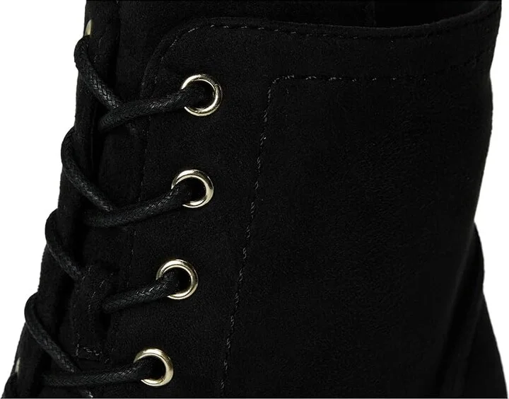Journee Collection Baylor Bootie Women's Boots Black : 8 W, Suede - Image 7