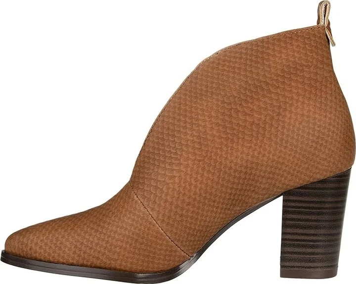 Journee Collection Bellamy Bootie Women's Shoes Tan : 5.5 M, Synthetic - Image 5