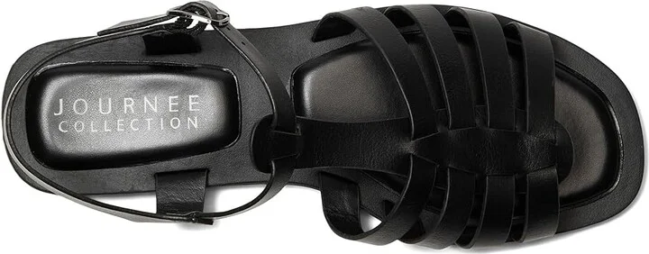 Journee Collection Benicia Women's Sandals Black : 8 M - Image 2